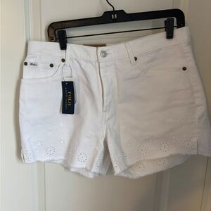 Polo by Ralph Lauren Women's White Jean Shorts